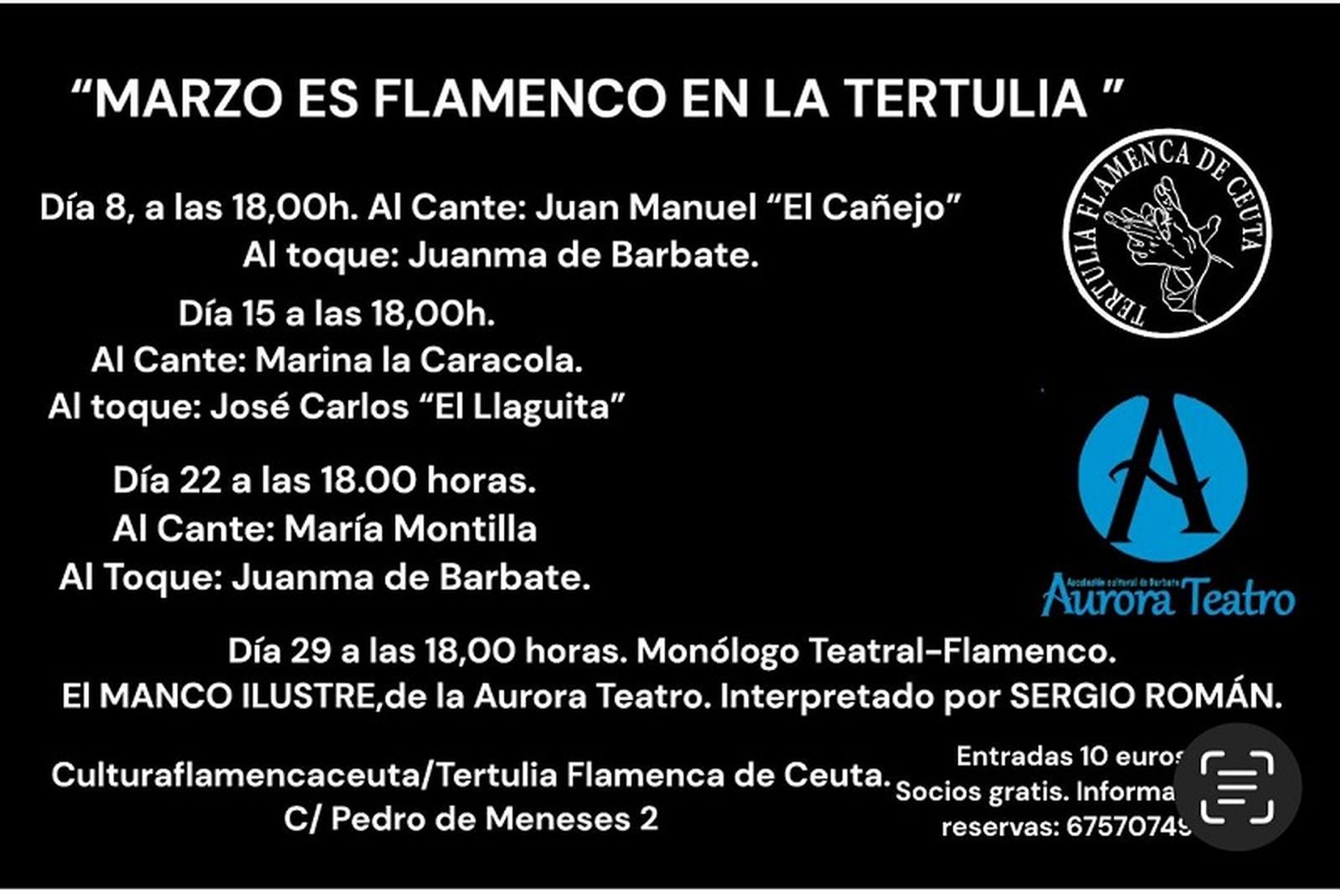 Actividades en marzo. / FOTO CEDIDA