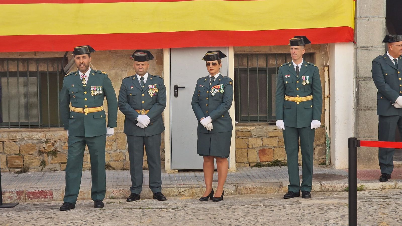 Guardias Civiles durante el acto