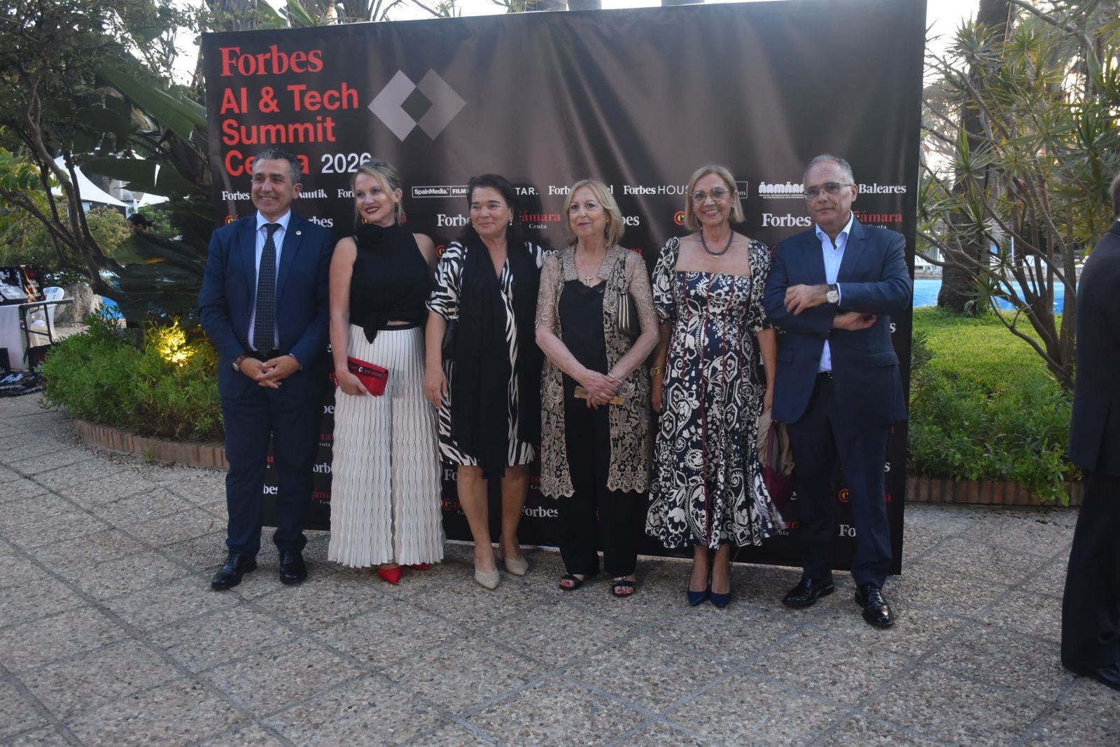 Una recepción el el Parque Marítimo, antesala del Forbes Ceuta AI & Tech Summit