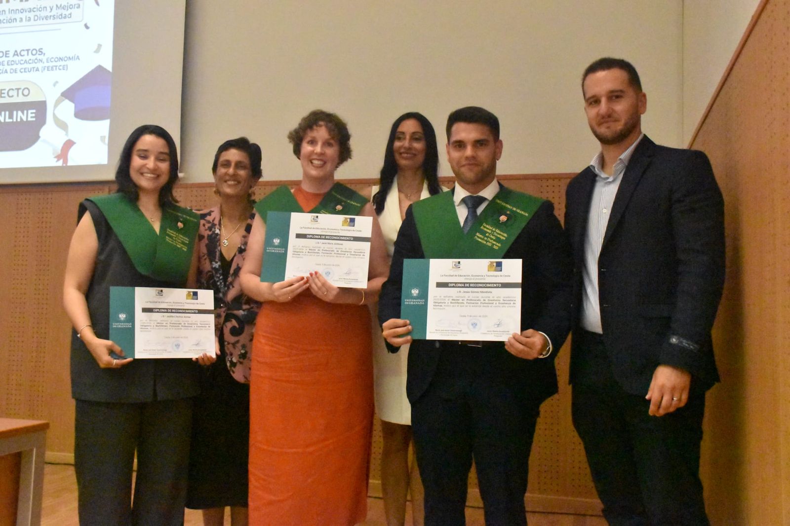 Graduación en el Campus de los posgrados de la Universidad de Granada en Ceuta
