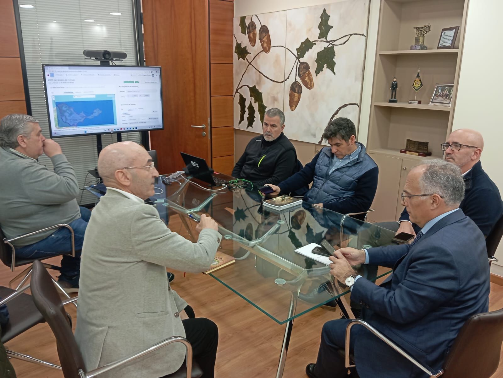 Un momento de la reunión celebrada esta mañana