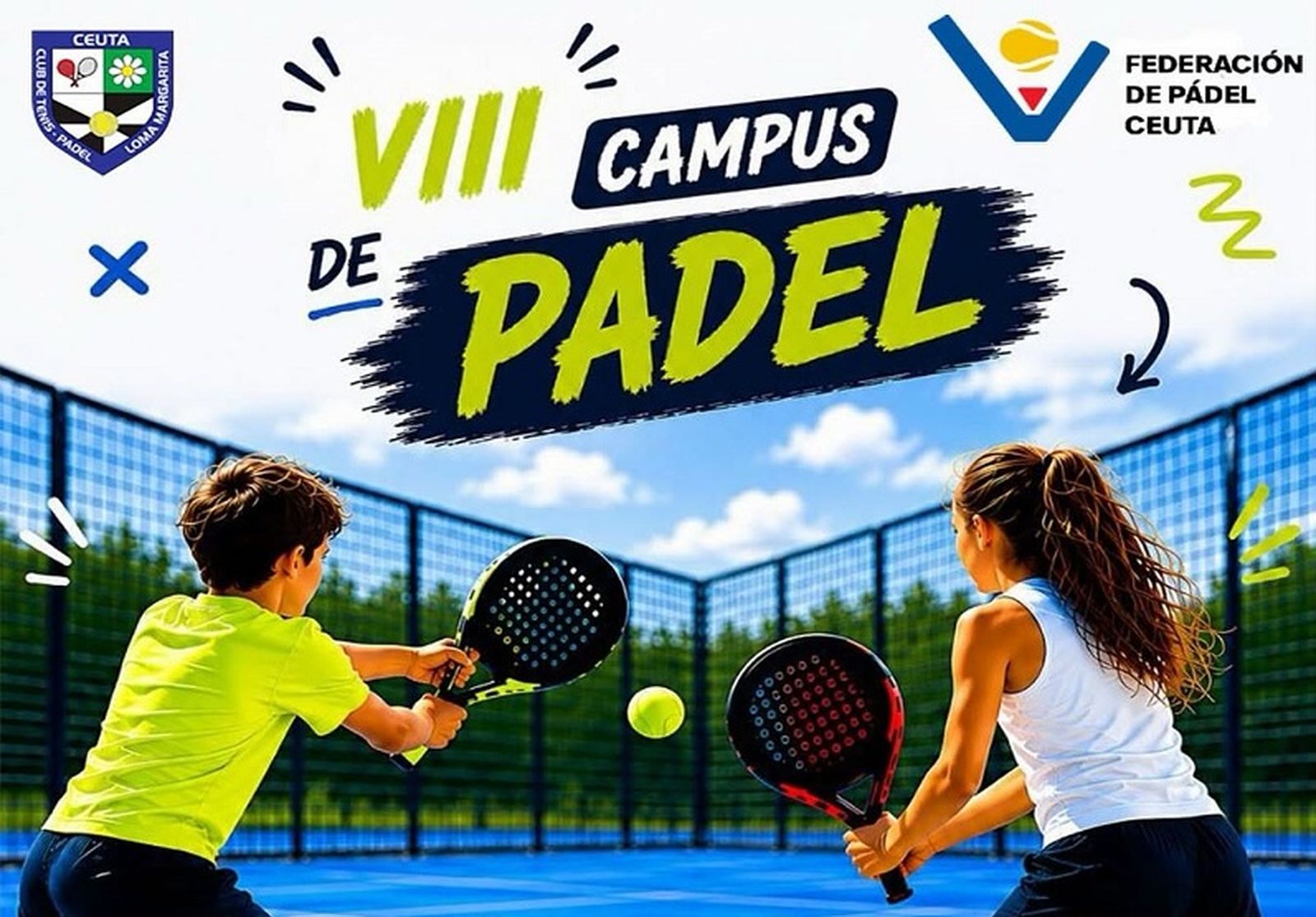 Cartel del Campus de Pádel
