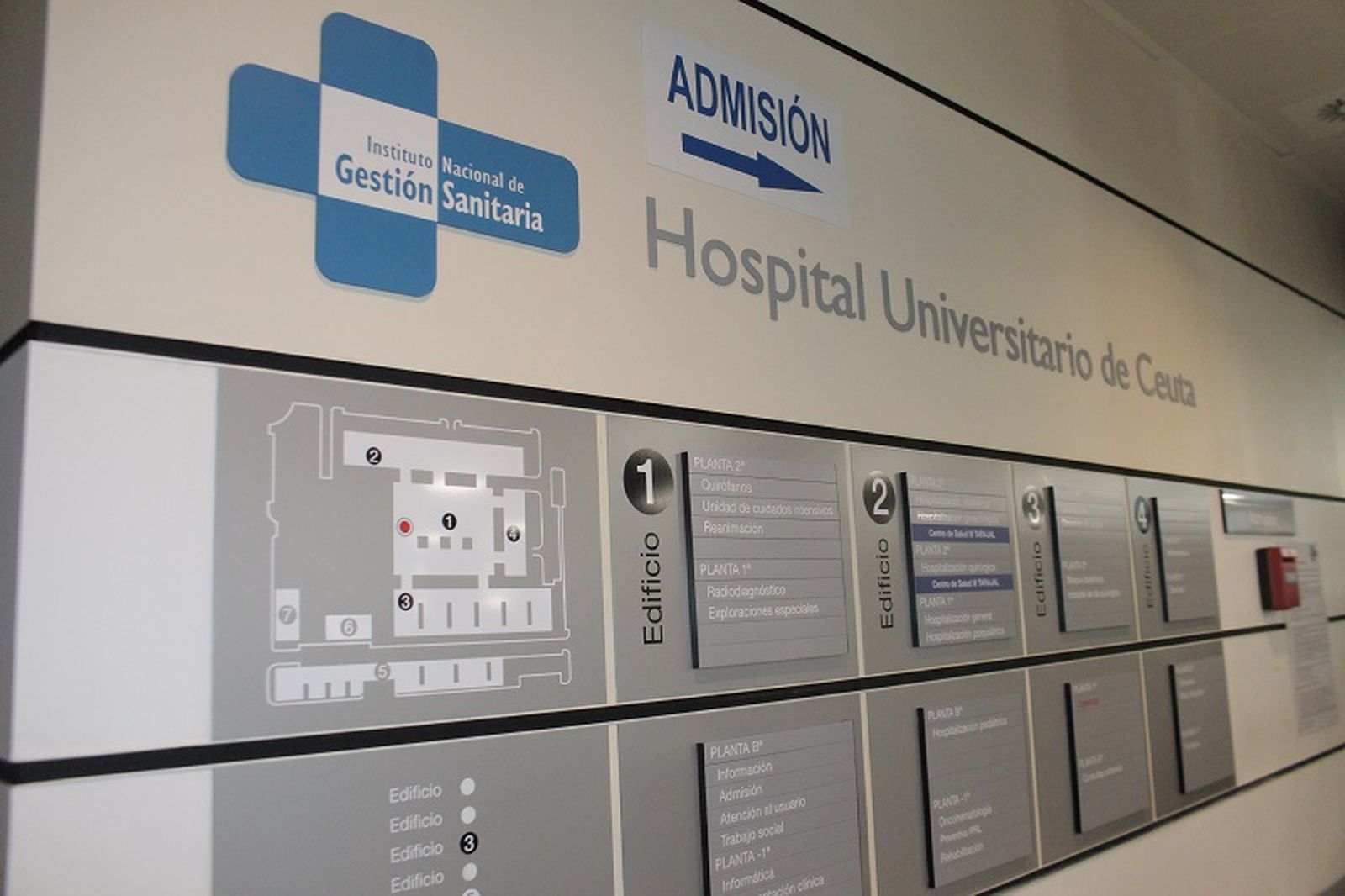 Interior del Hospital Universitario de Ceuta (HUCE). / FOTO EL PUEBLO