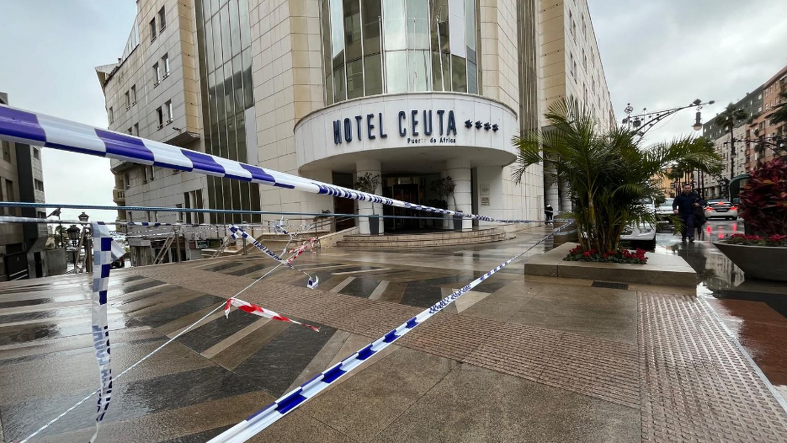 La Policía Local ha colocado un precinto en Gran Vía