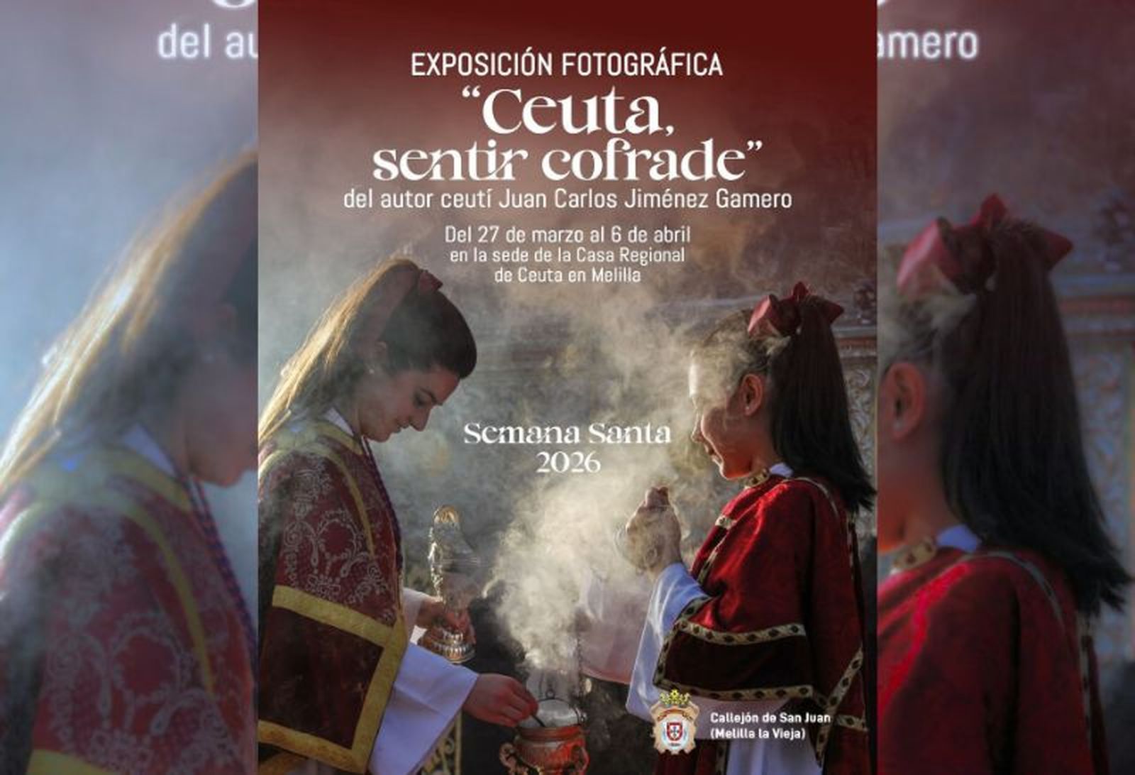 Cartel de la exposición fotográfica de la Casa Regional en Melilla.