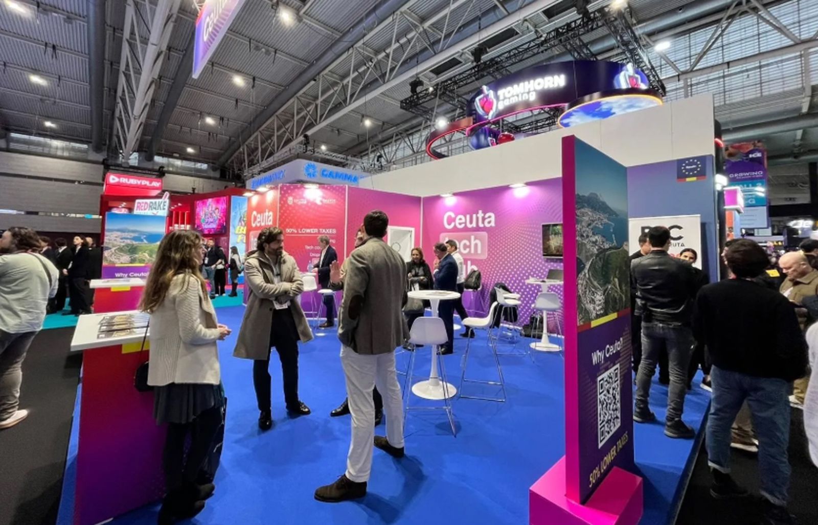 Expositor de Ceuta en la última edición de la Feria ICE de Barcelona
