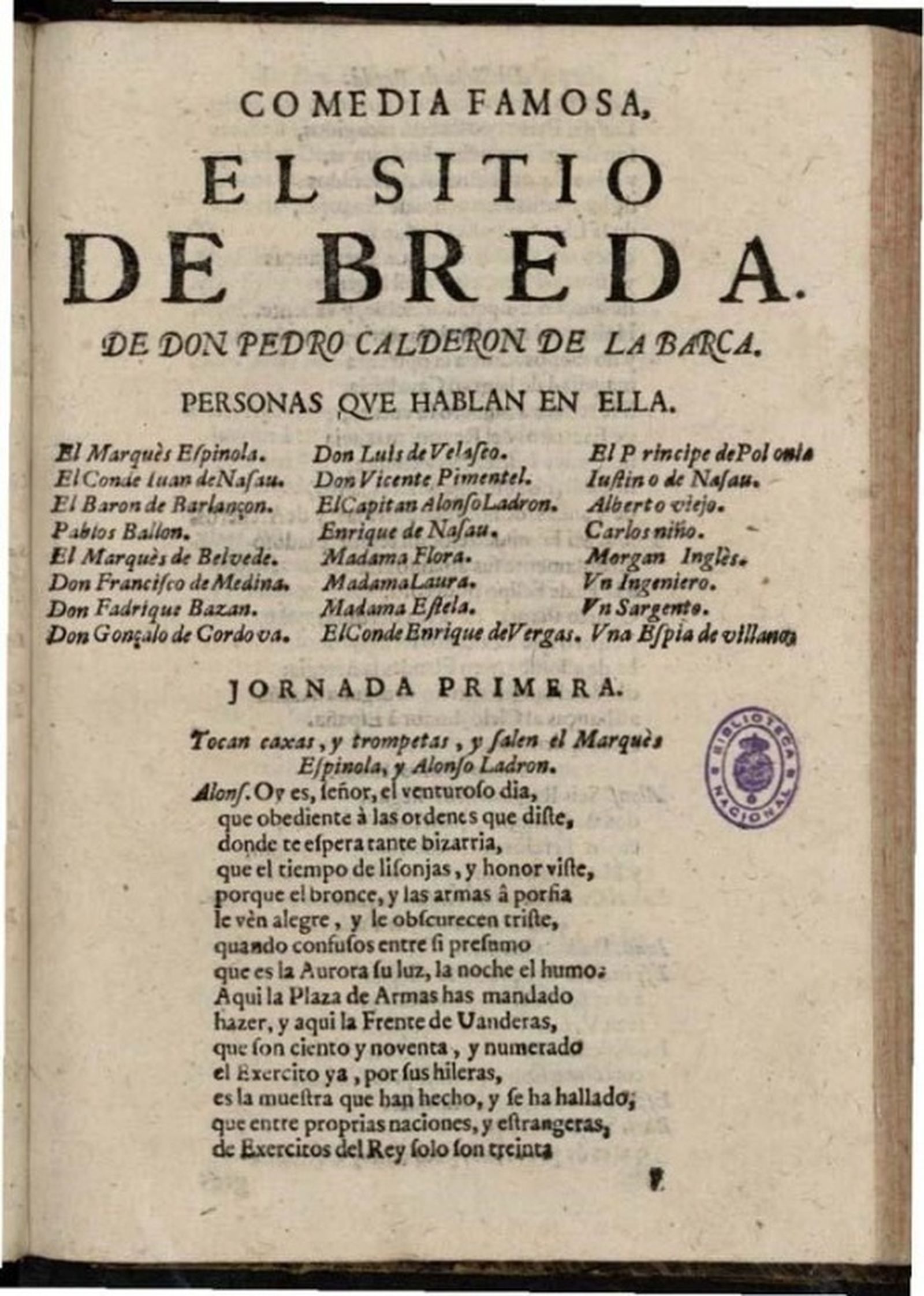 En El sitio de Breda Calderón de la Barca relata un suceso histórico. En junio de 1625 la guarnición de Breda en Holanda se rindió a Spínola después de nueve meses de asedio. / FOTO CEDIDA