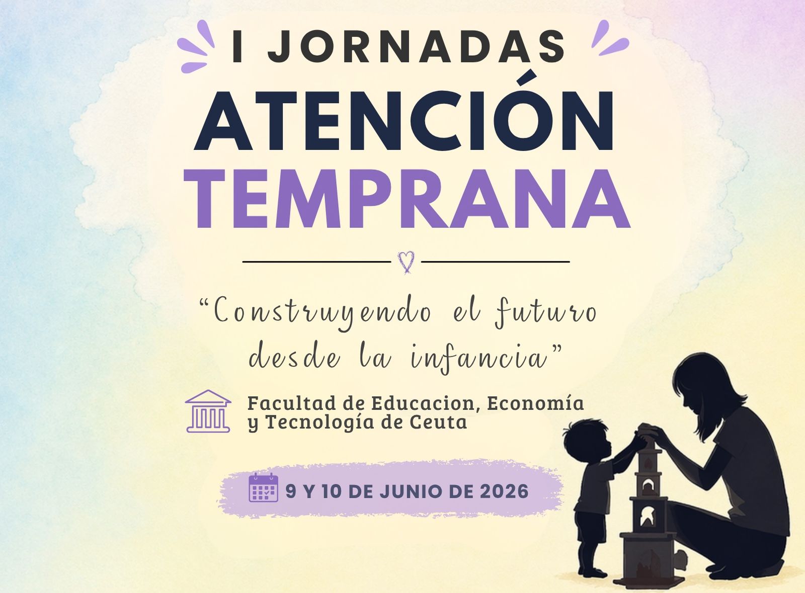 Cartel de las jornadas de Atención Temprana en Ceuta