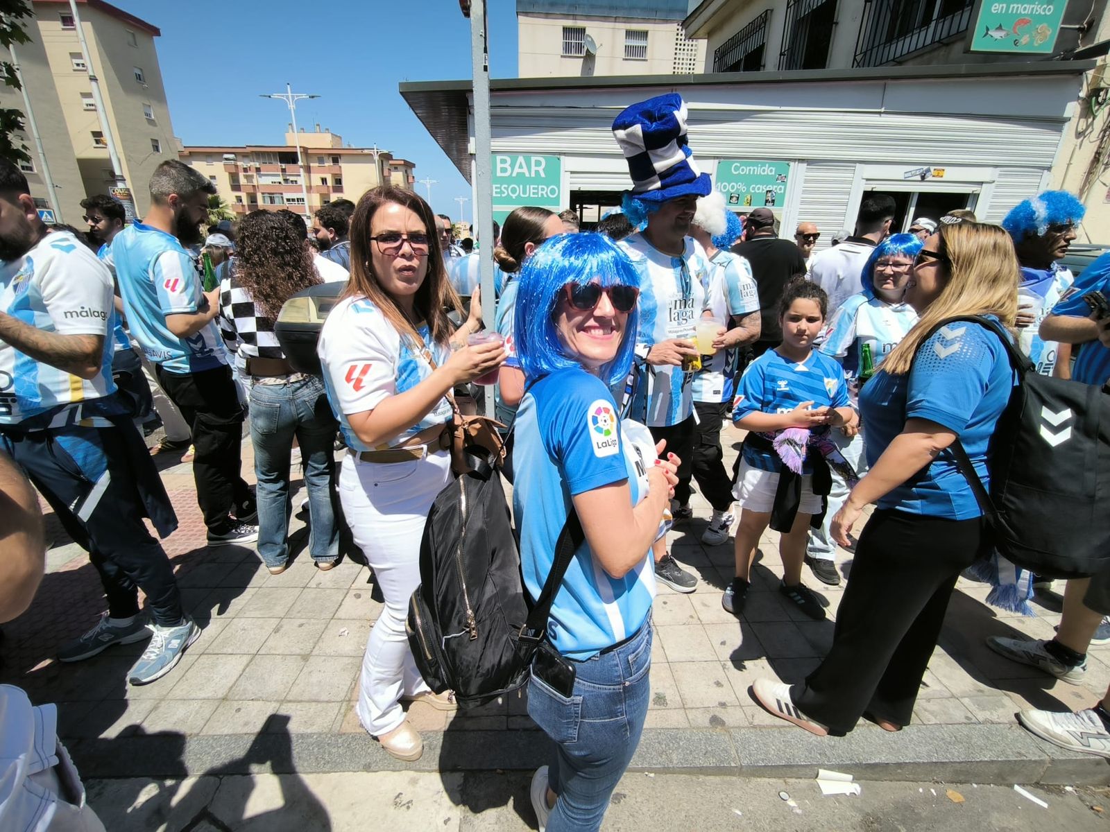Ambiente en la previa del partido