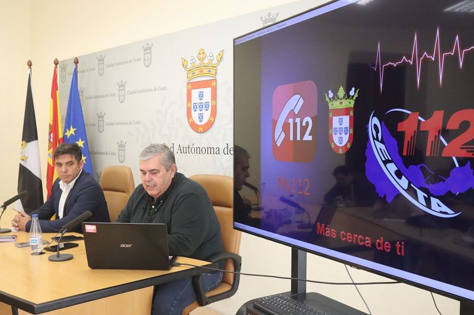 Acto de presentación de la aplicación My112 celebrado en noviembre del año pasado /FOTO: REDUAN