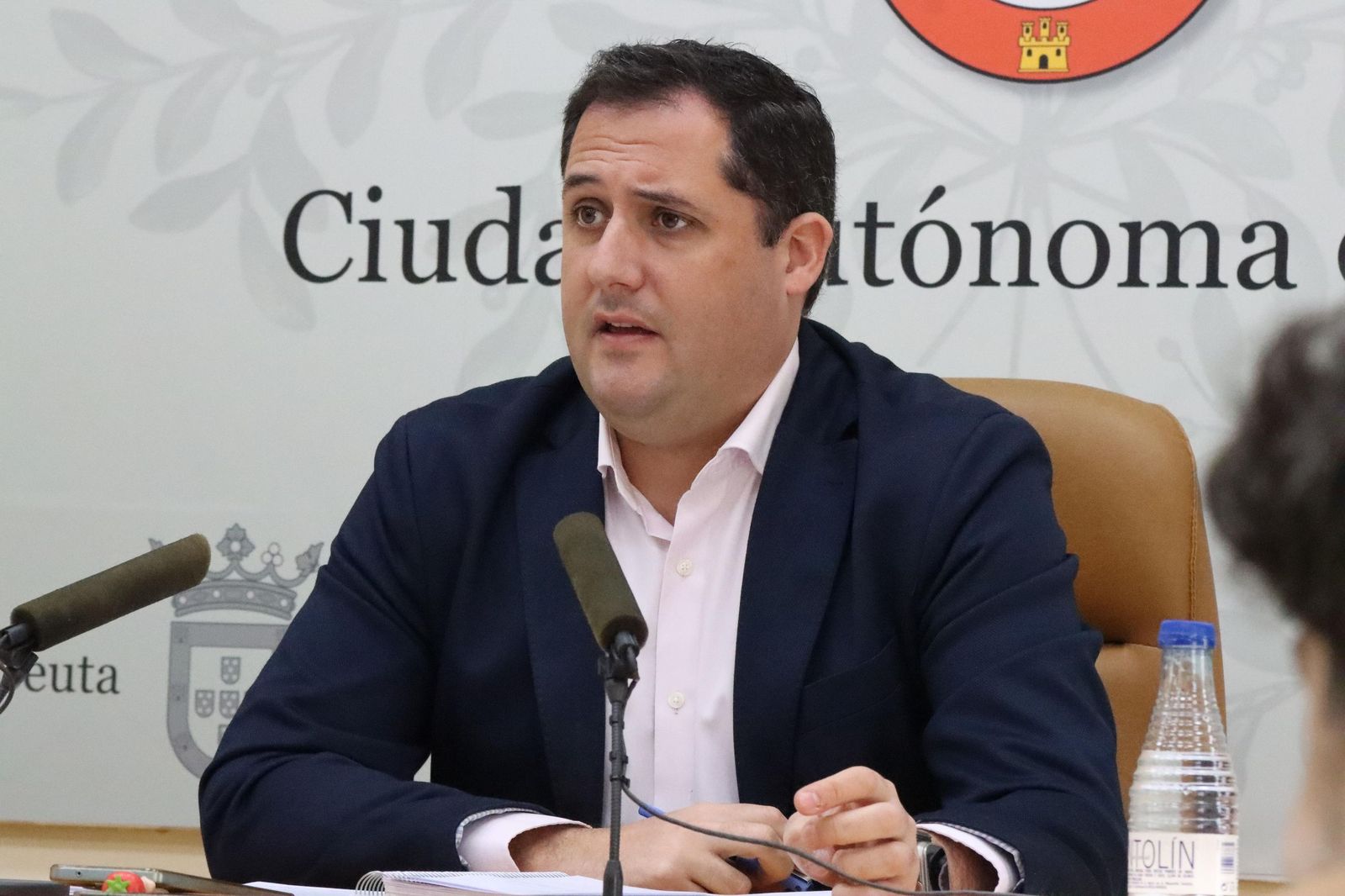 El portavoz del Gobierno, Alejandro Ramírez, durante su comparecencia este martes