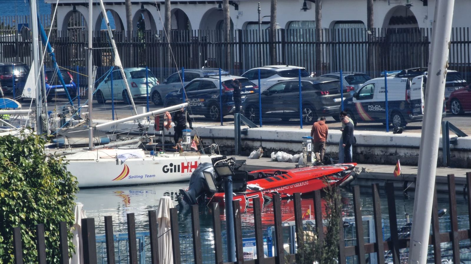 Imagen del valero intervenido.