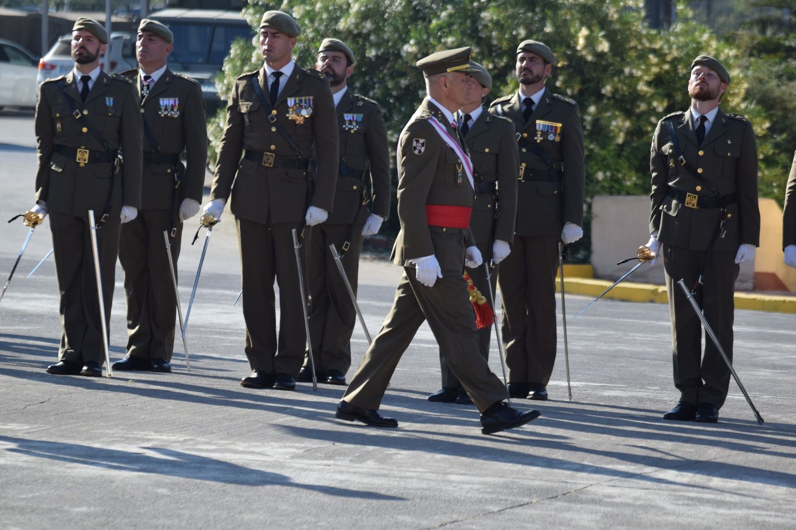 El Regimiento de Ingenieros 7 honra a San Fernando en una solemne parada militar en El Jaral