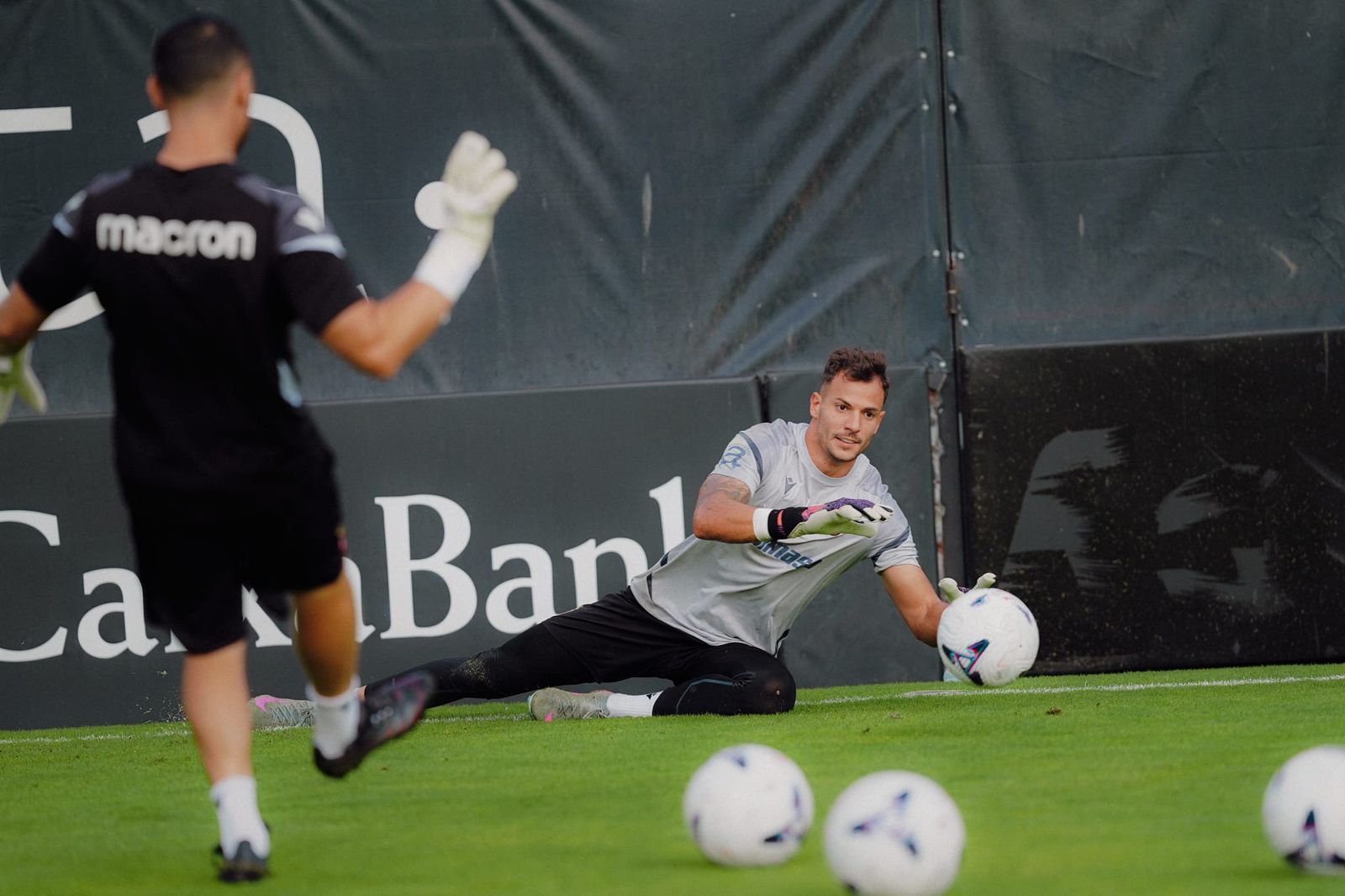 Entrenamiento de la AD Ceuta este domingo en el 'Murube'