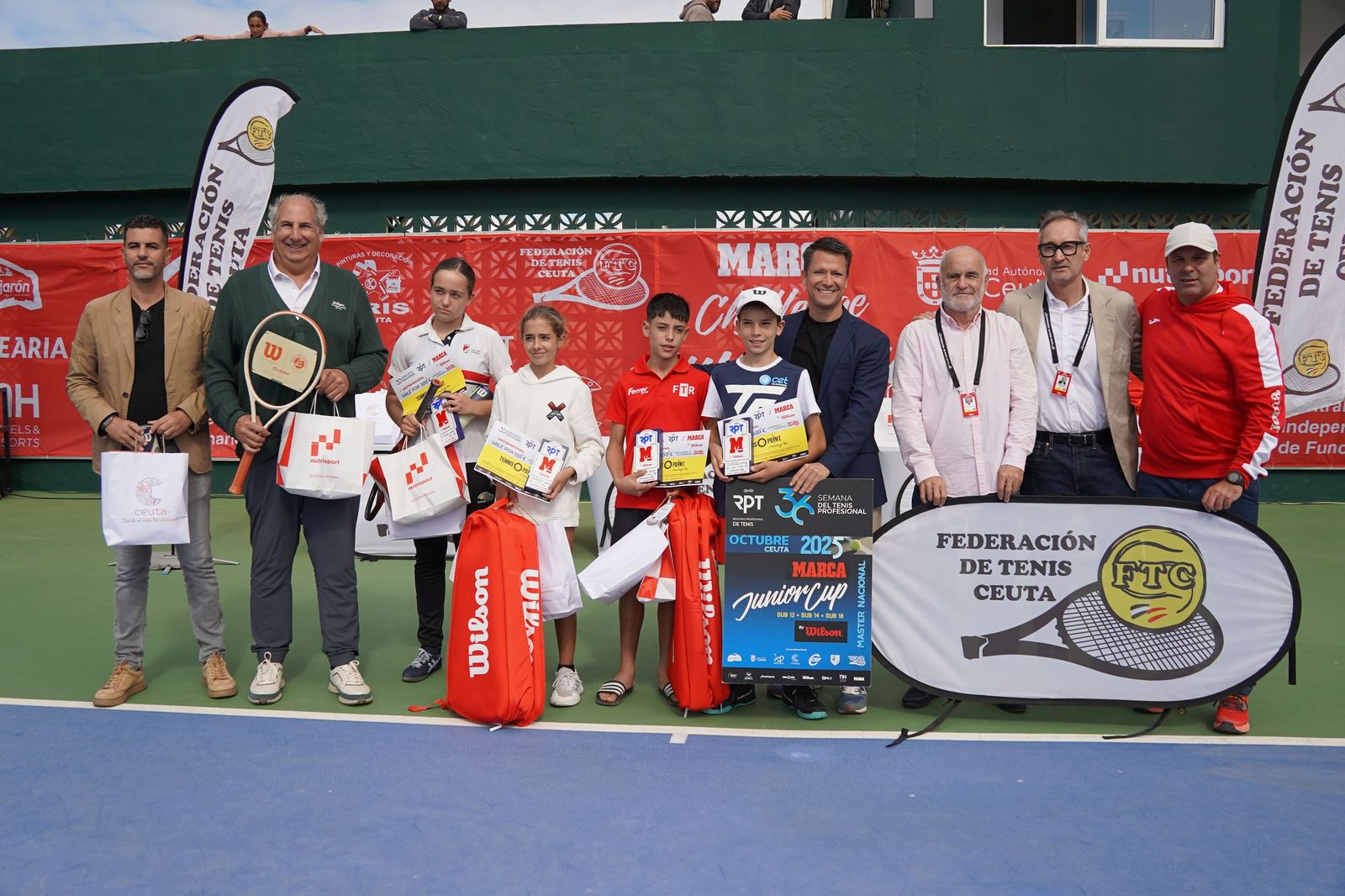 Las finales cierran un brillante 'Máster Nacional RPT Marca Junior Cup Ciudad de Ceuta-CSIF’