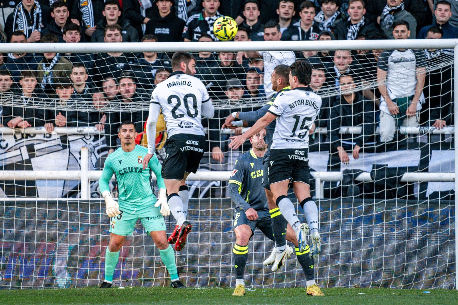 Burgos-AD Ceuta, partido de la Liga Hypermotion