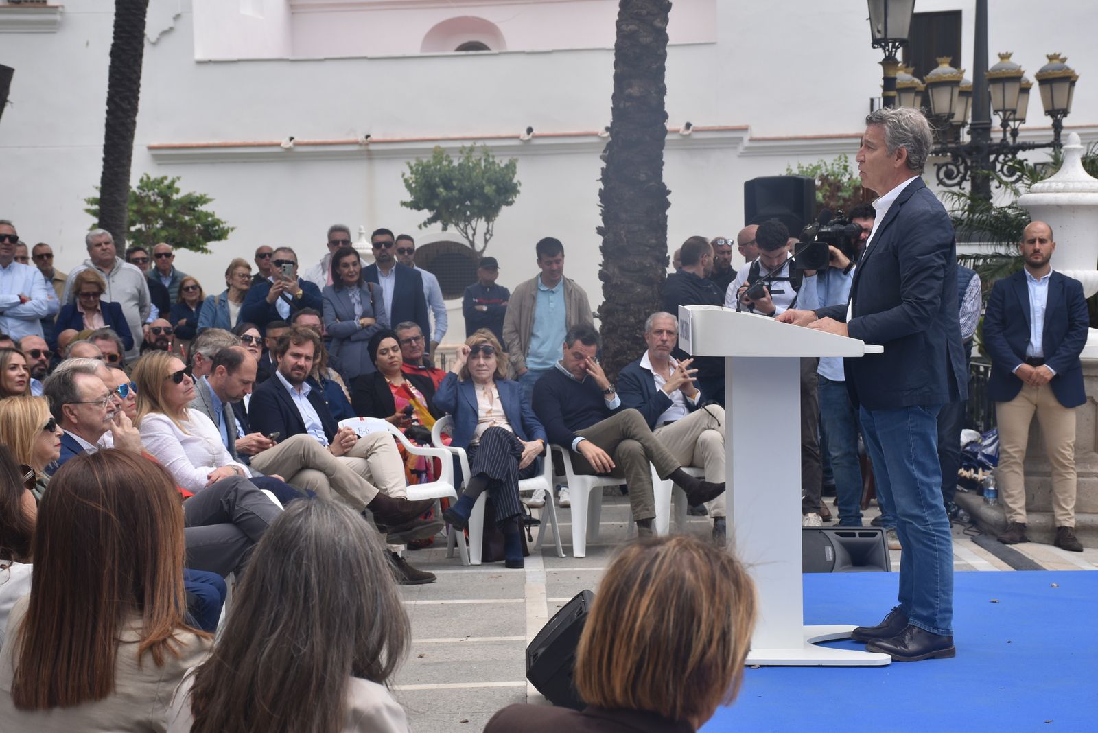 Acto del PP por el Día de Europa en la Plaza de África, con la presencia de su presidente nacional, Alberto Núñez Feijóo