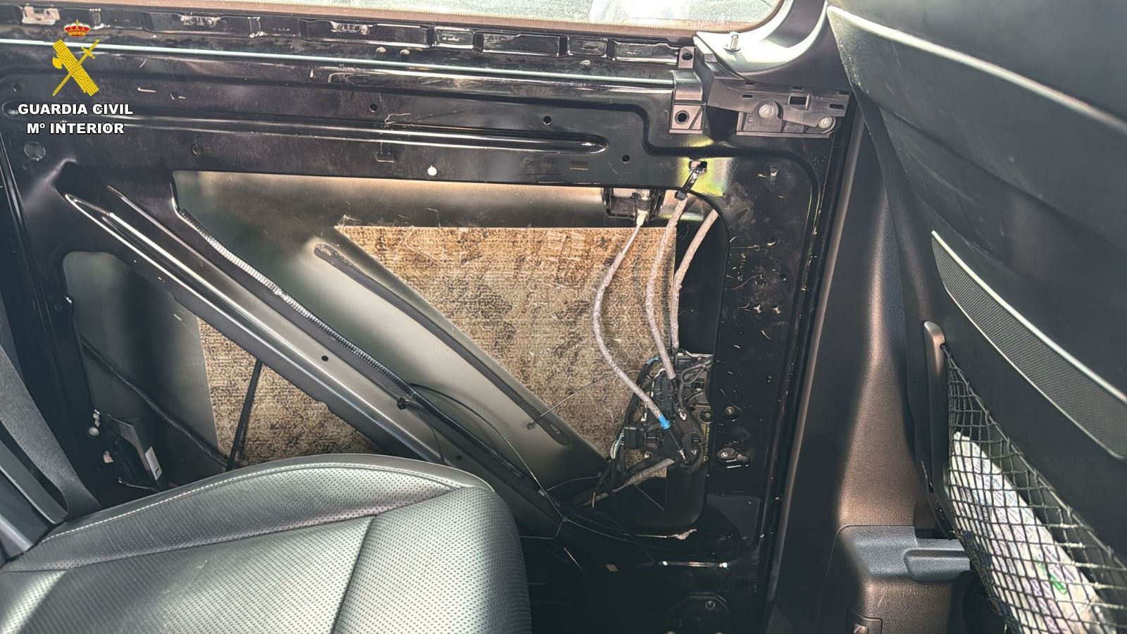 Droga intervenida este domingo en el puerto de Ceuta en un vehículo de alta gama