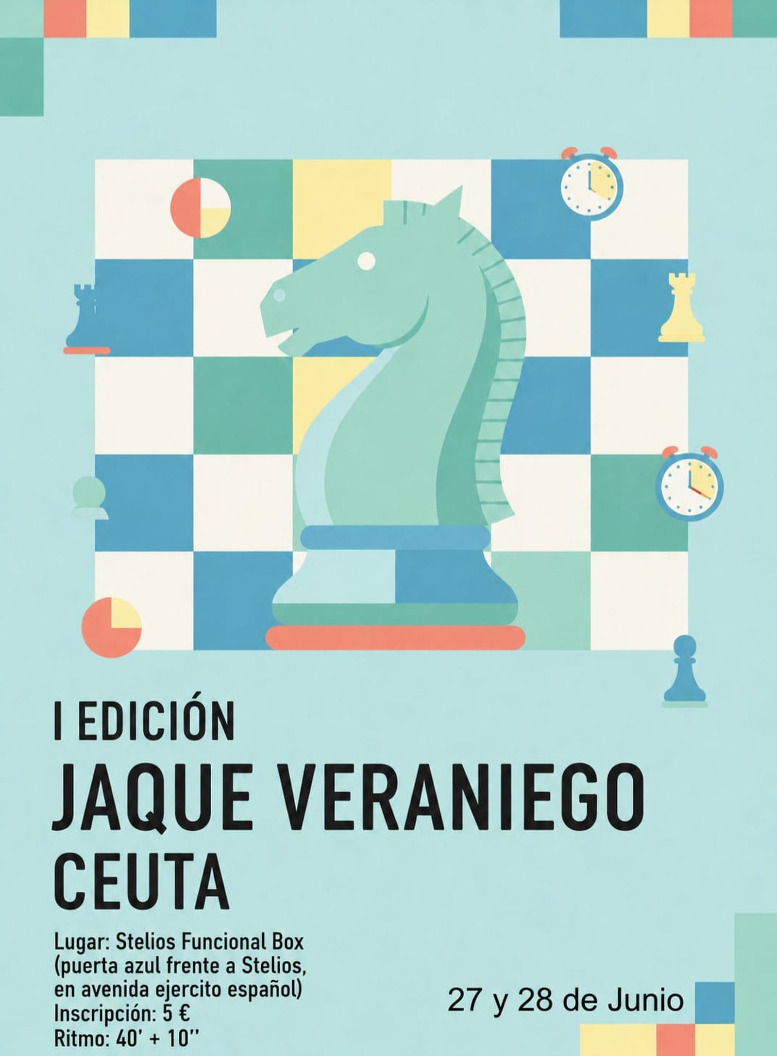 Ceuta acoge la I Edición del Torneo de Ajedrez "Jaque Veraniego"