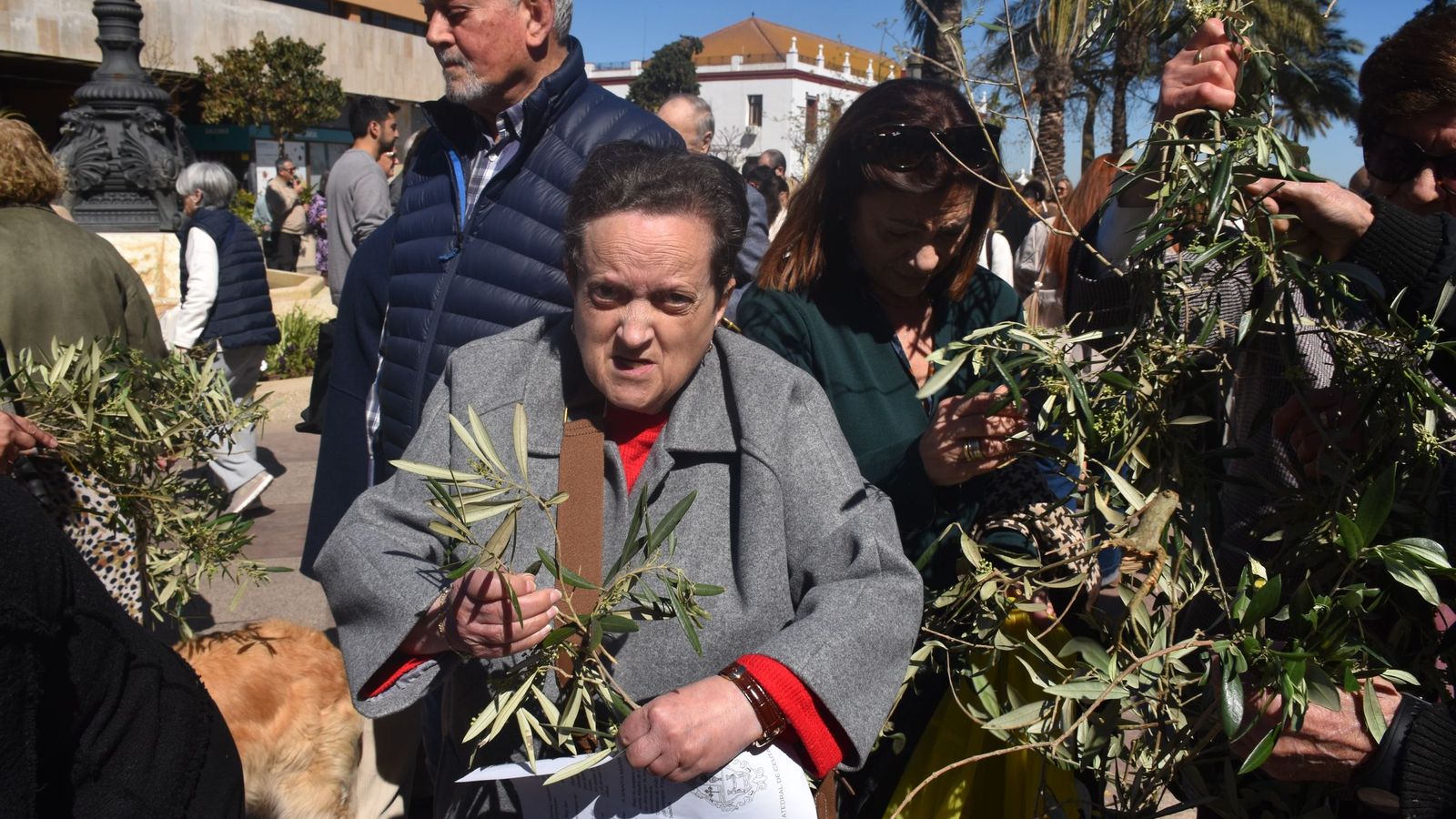 Procesión y bendición de las palmas y misa en el Santuario de África por el Domingo de Ramos