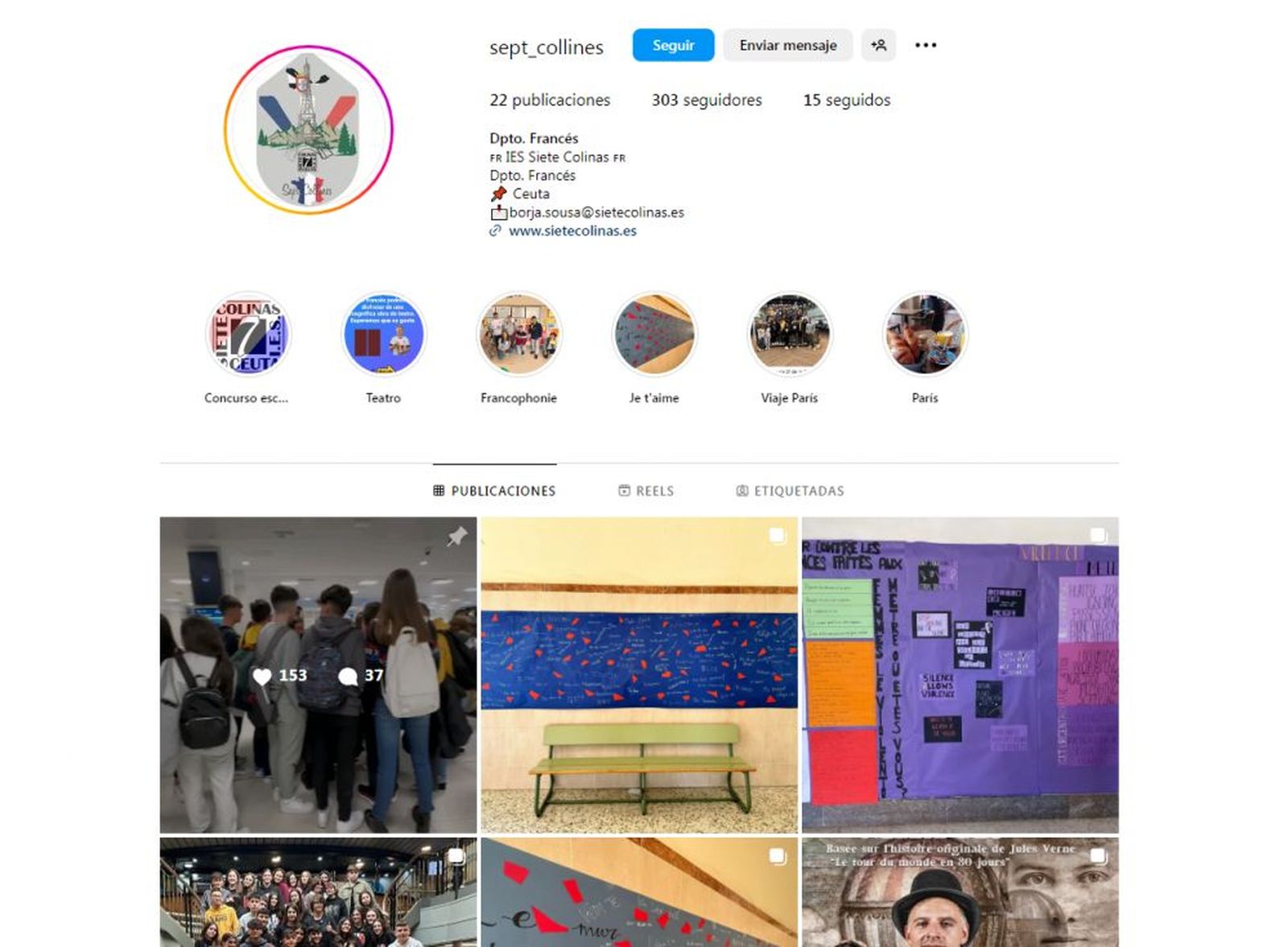 Captura de pantalla del Instagram del departamento./ FOTO REPRODUCCIÓN