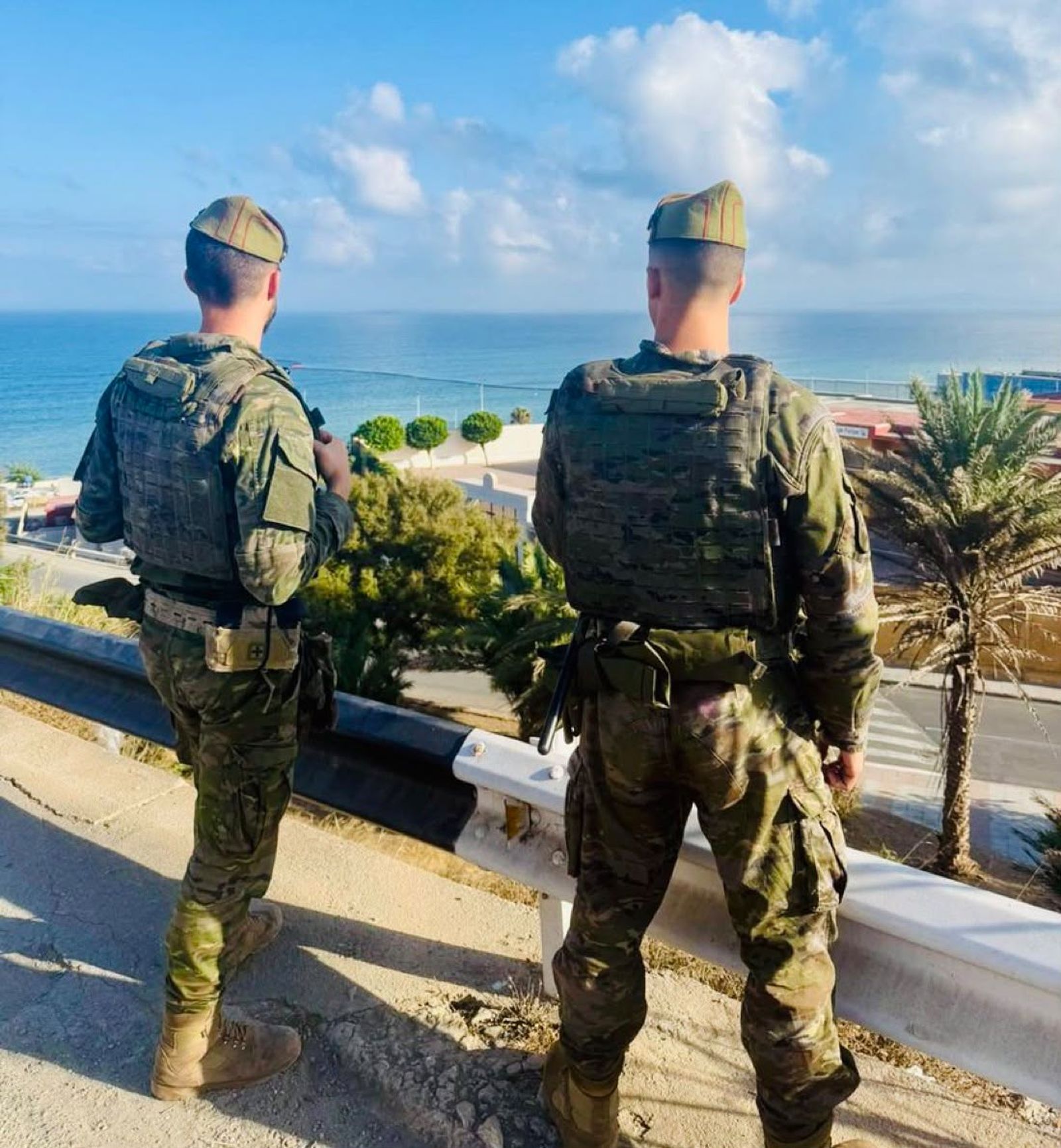 Imagen de militares en Ceuta difundida por el Ministerio de Defensa