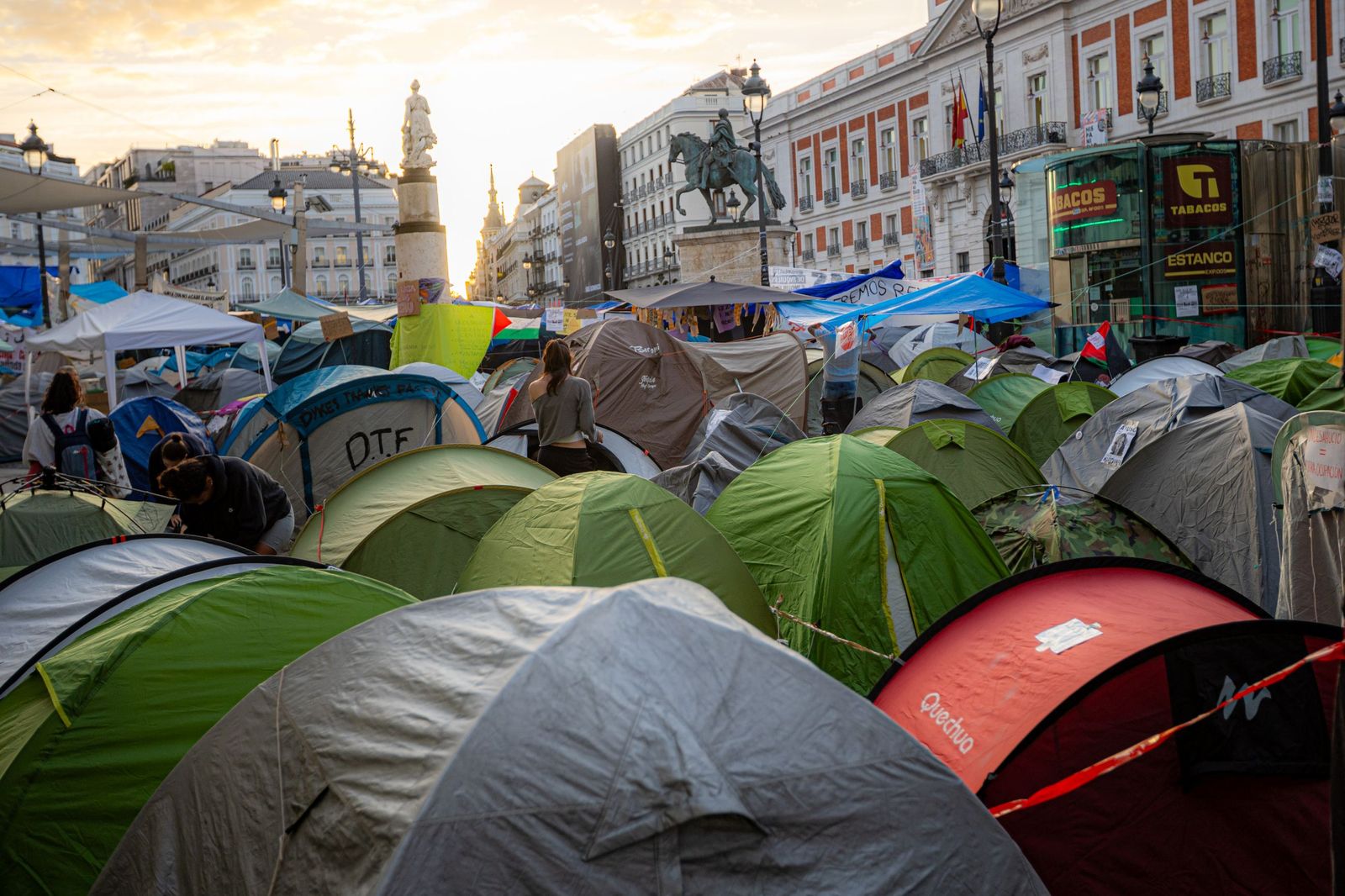 Acampadas en Madrid.