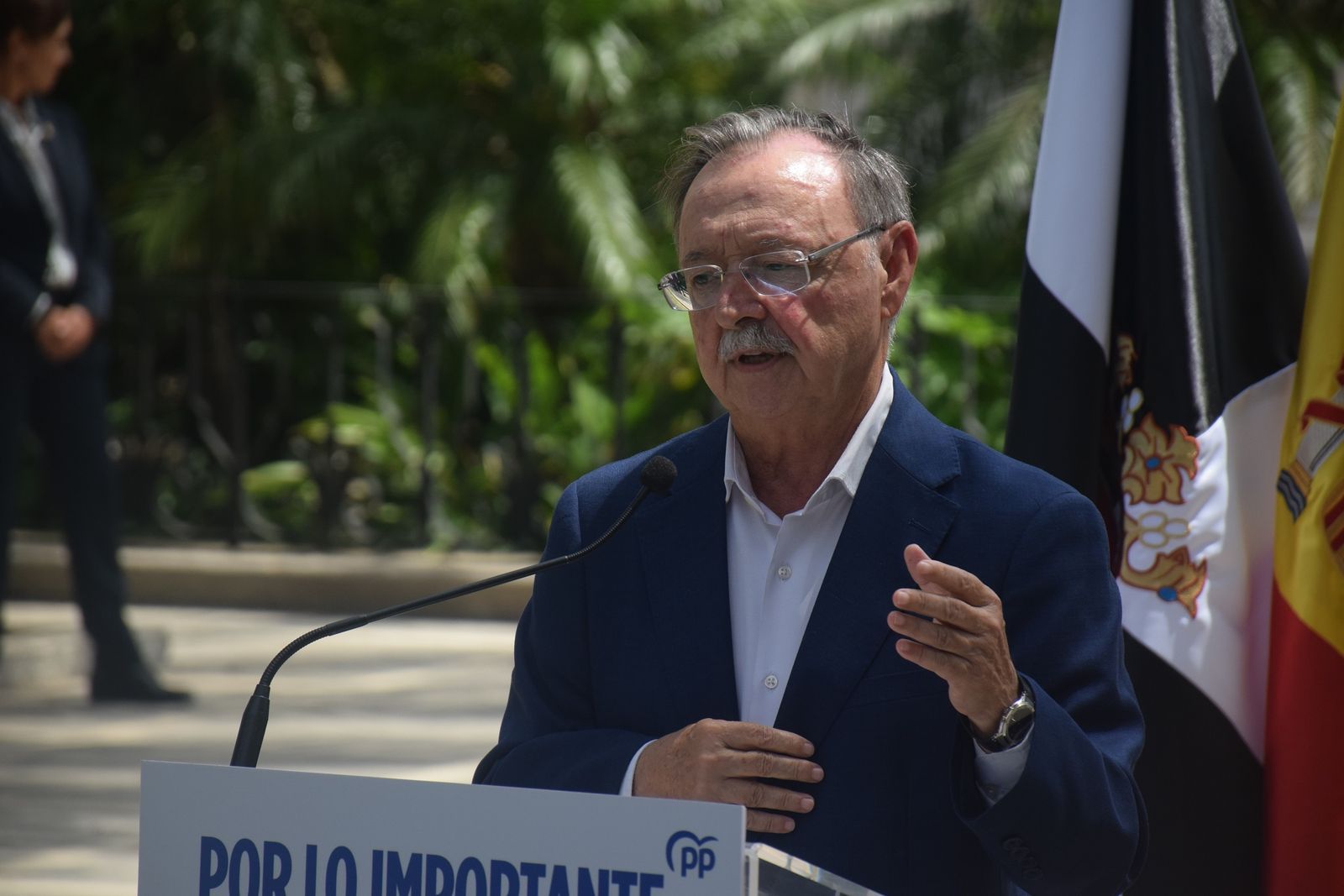 Juan Vivas este sábado en la Plaza de África