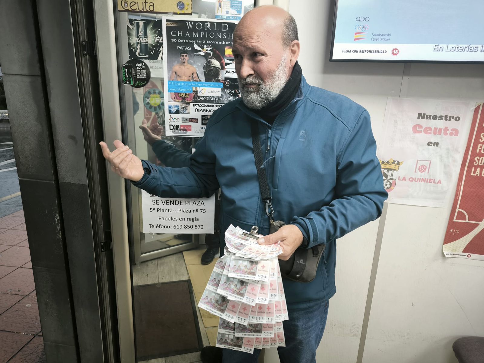 Rafa durante la entrevista con este diario