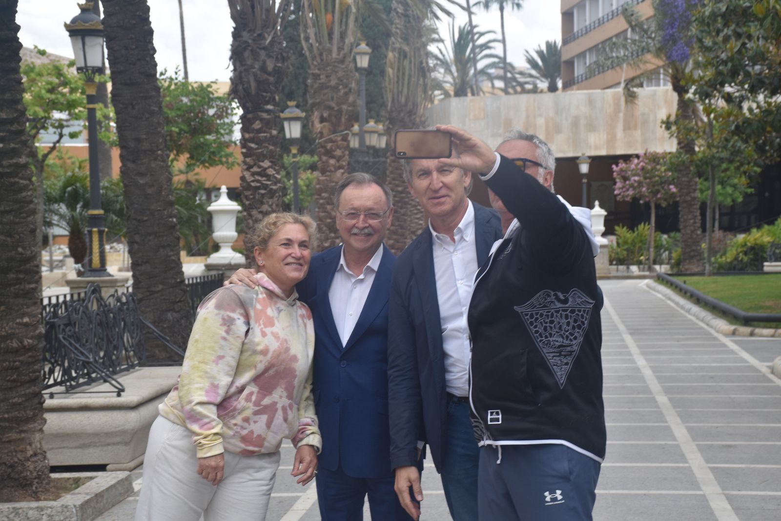 Acto del PP por el Día de Europa en la Plaza de África, con la presencia de su presidente nacional, Alberto Núñez Feijóo