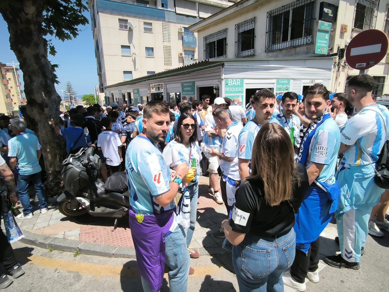 Ambiente en la previa del partido