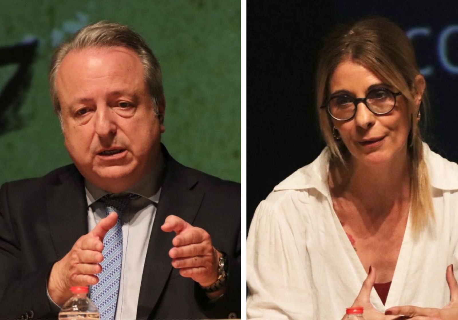 Los magistrados Joaquín Silguero y Marién Ortega este jueves en las Jornadas Jurídicas.