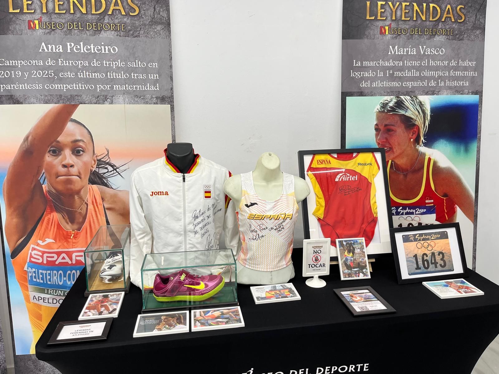 Todo preparado para la apertura de la exposición deportiva femenina ‘Leyendas’