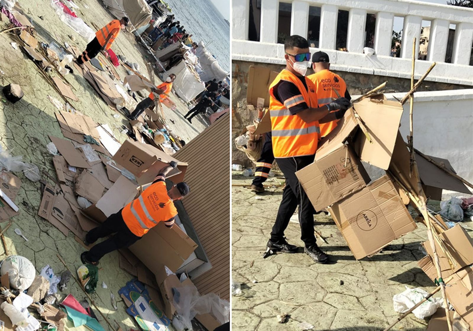 Trabajos de limpieza en Benítez