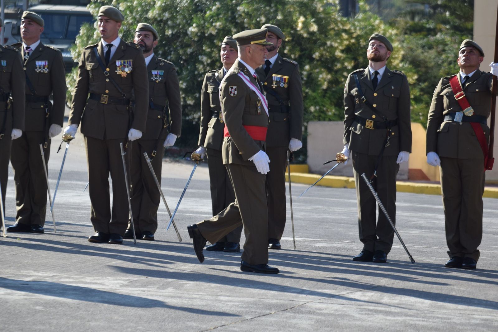 El Regimiento de Ingenieros 7 honra a San Fernando en una solemne parada militar en El Jaral