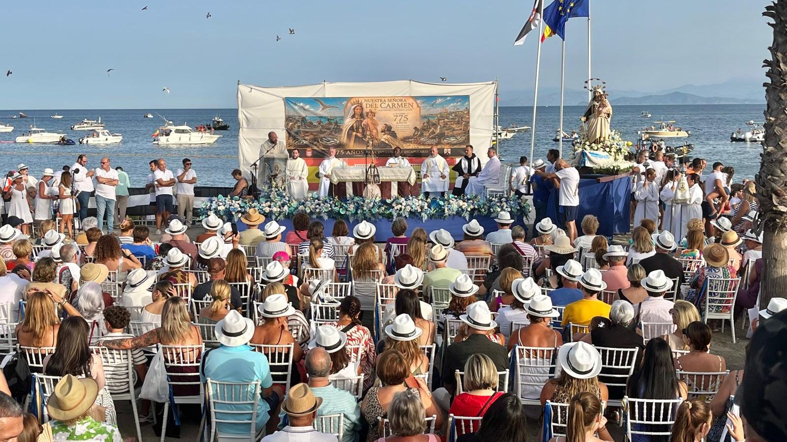 La Santa Misa estuvo oficiada por el vicario de Ceuta