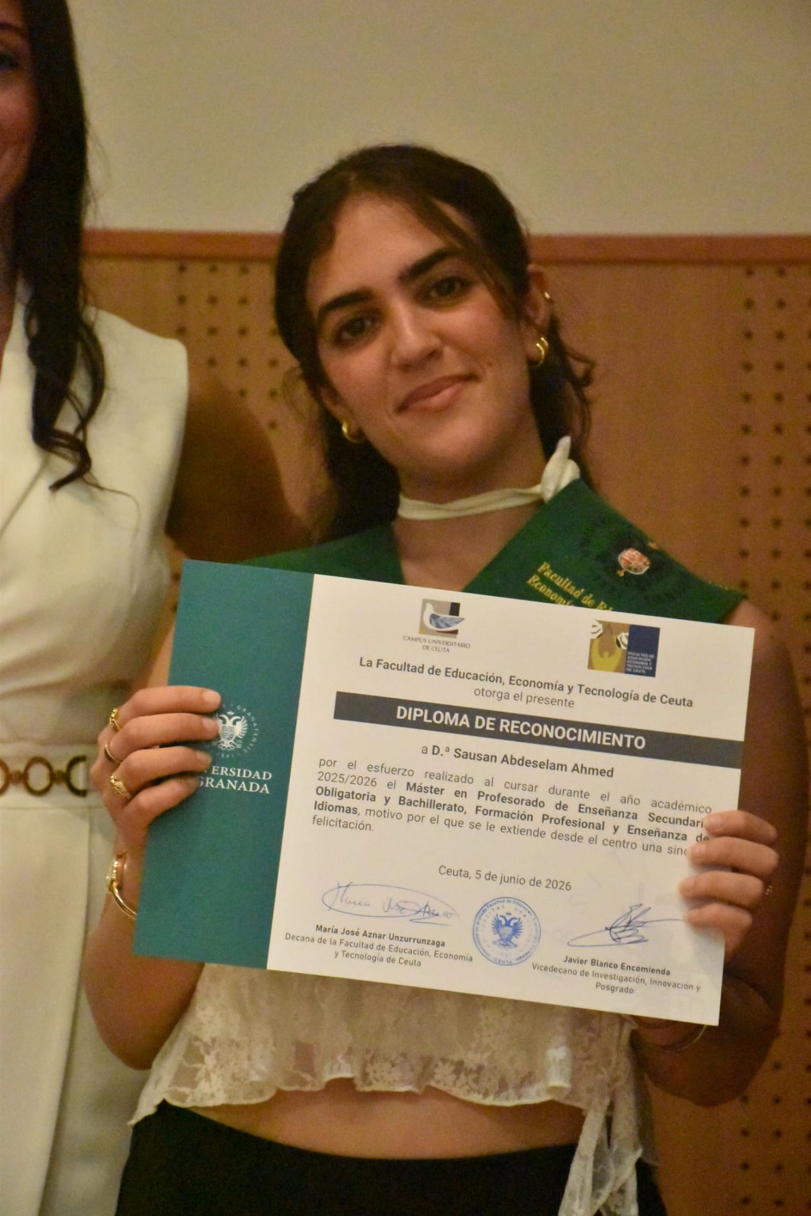 Graduación en el Campus de los posgrados de la Universidad de Granada en Ceuta