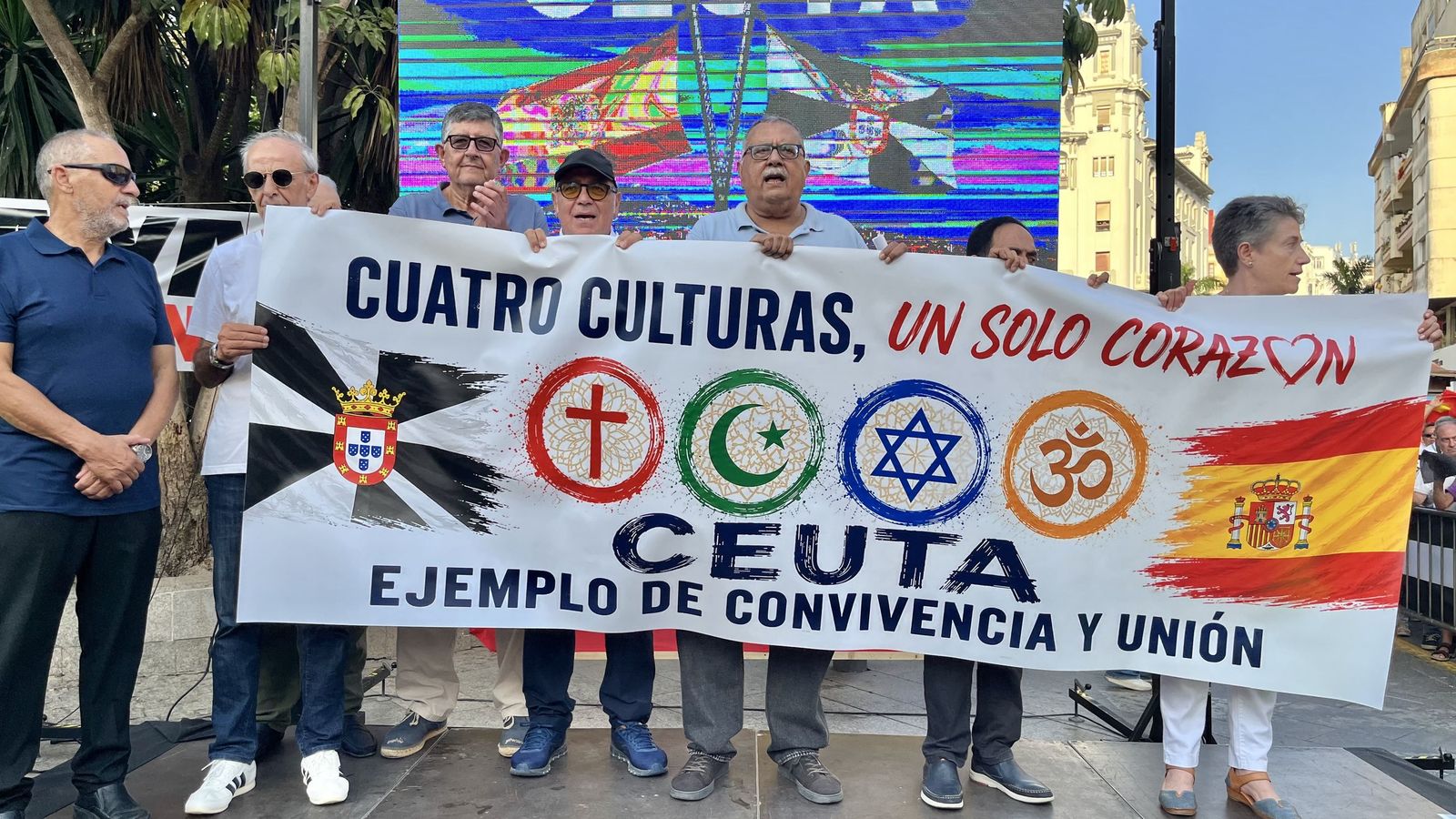Concentración de las Cuatro Culturas por la convivencia y por soluciones ante la crisis migratoria