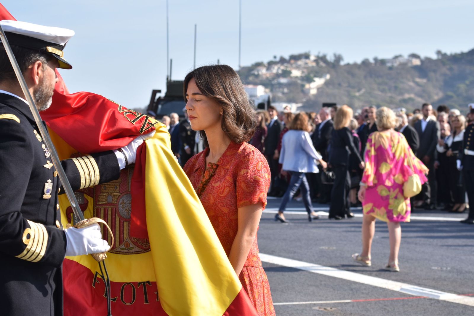 Emotiva jura de bandera a bordo del 'Castilla'