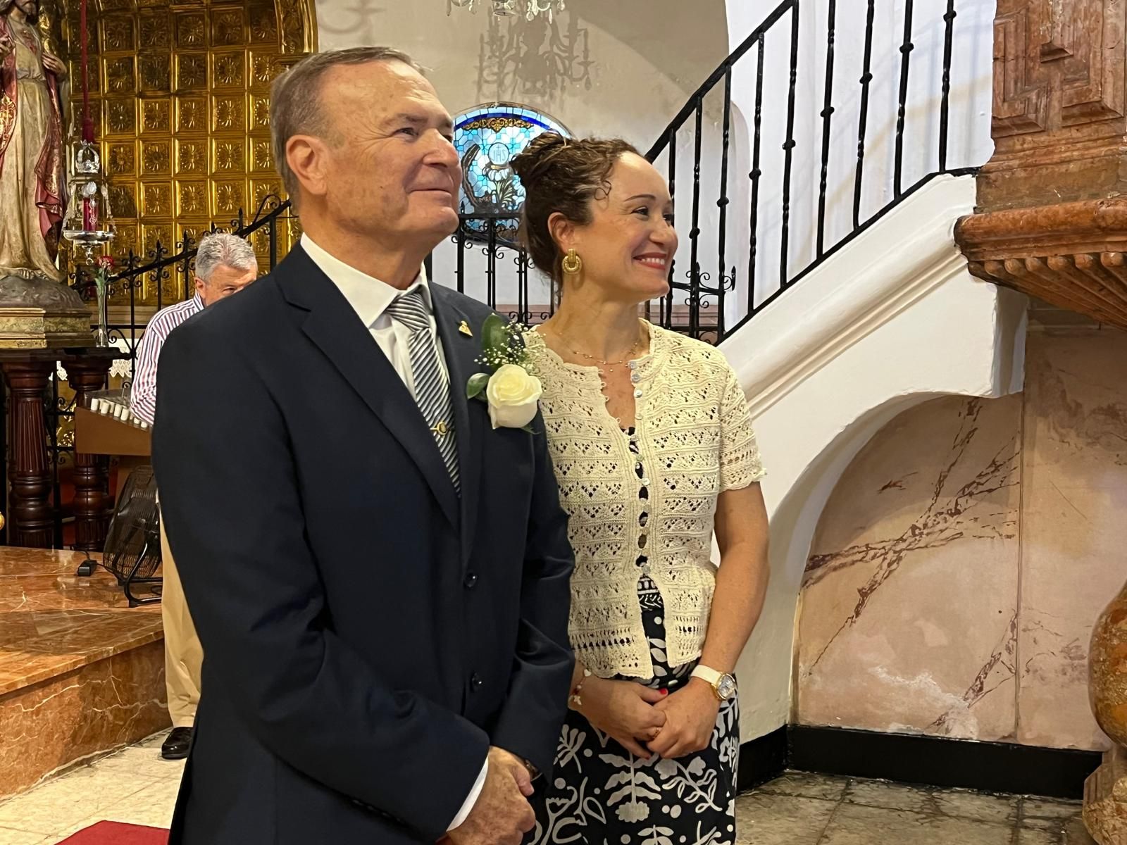 Boda de oro en el Santuario de Nuestra Señora de África de Pedro y Pepi