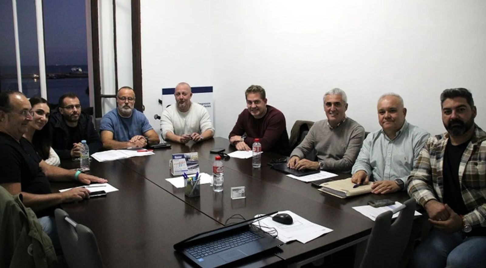 Empresarios y sindicalistas durante una reunión por el convenio de Hostelería.