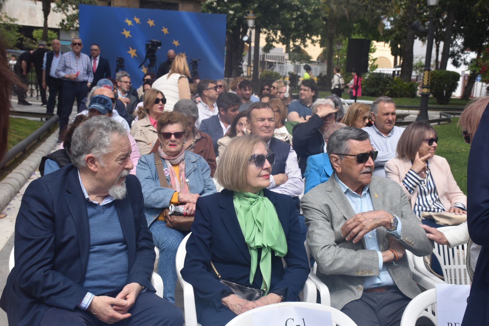 Acto del PP por el Día de Europa en la Plaza de África, con la presencia de su presidente nacional, Alberto Núñez Feijóo