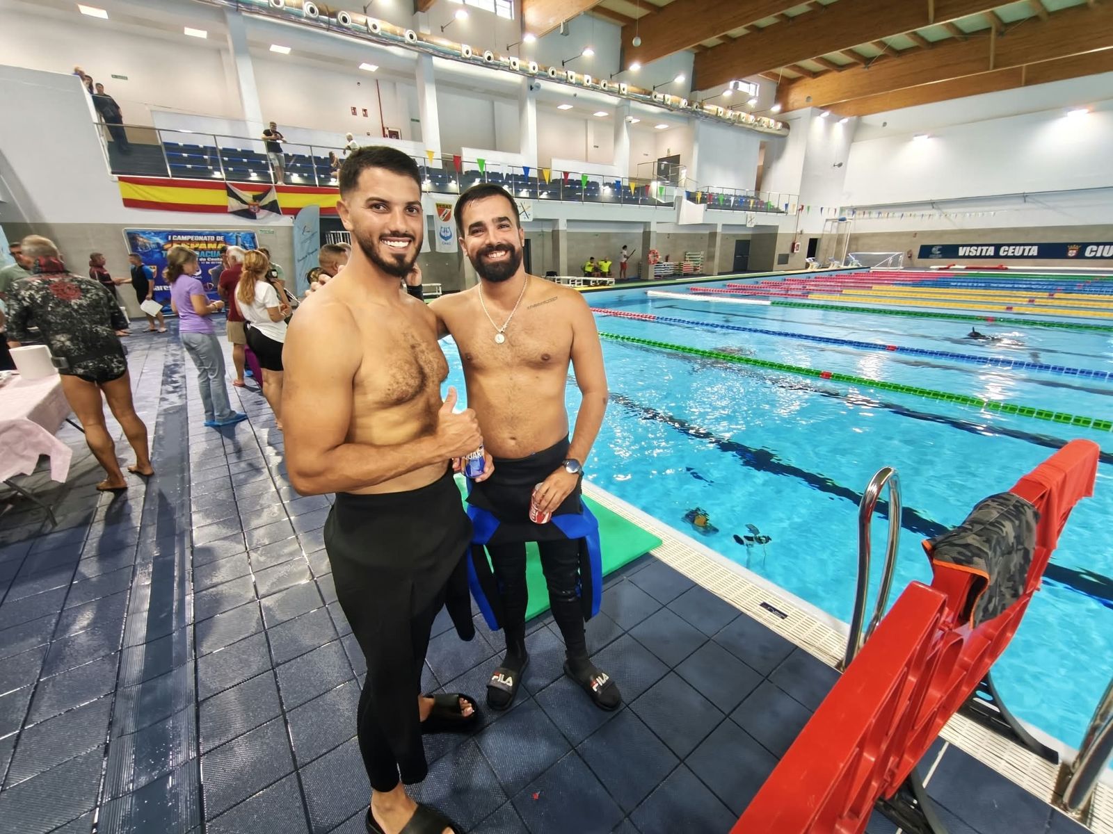 Rafael Ruiz y Mabel Lucena inauguran el palmarés del Campeonato de España de tiro subacuático en Ceuta