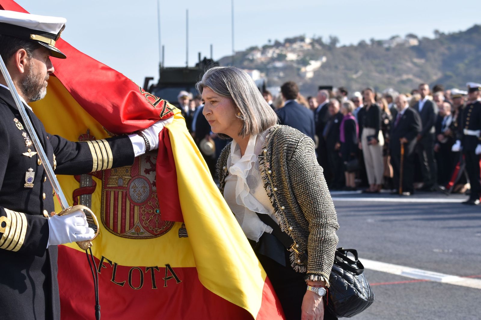 Emotiva jura de bandera a bordo del 'Castilla'