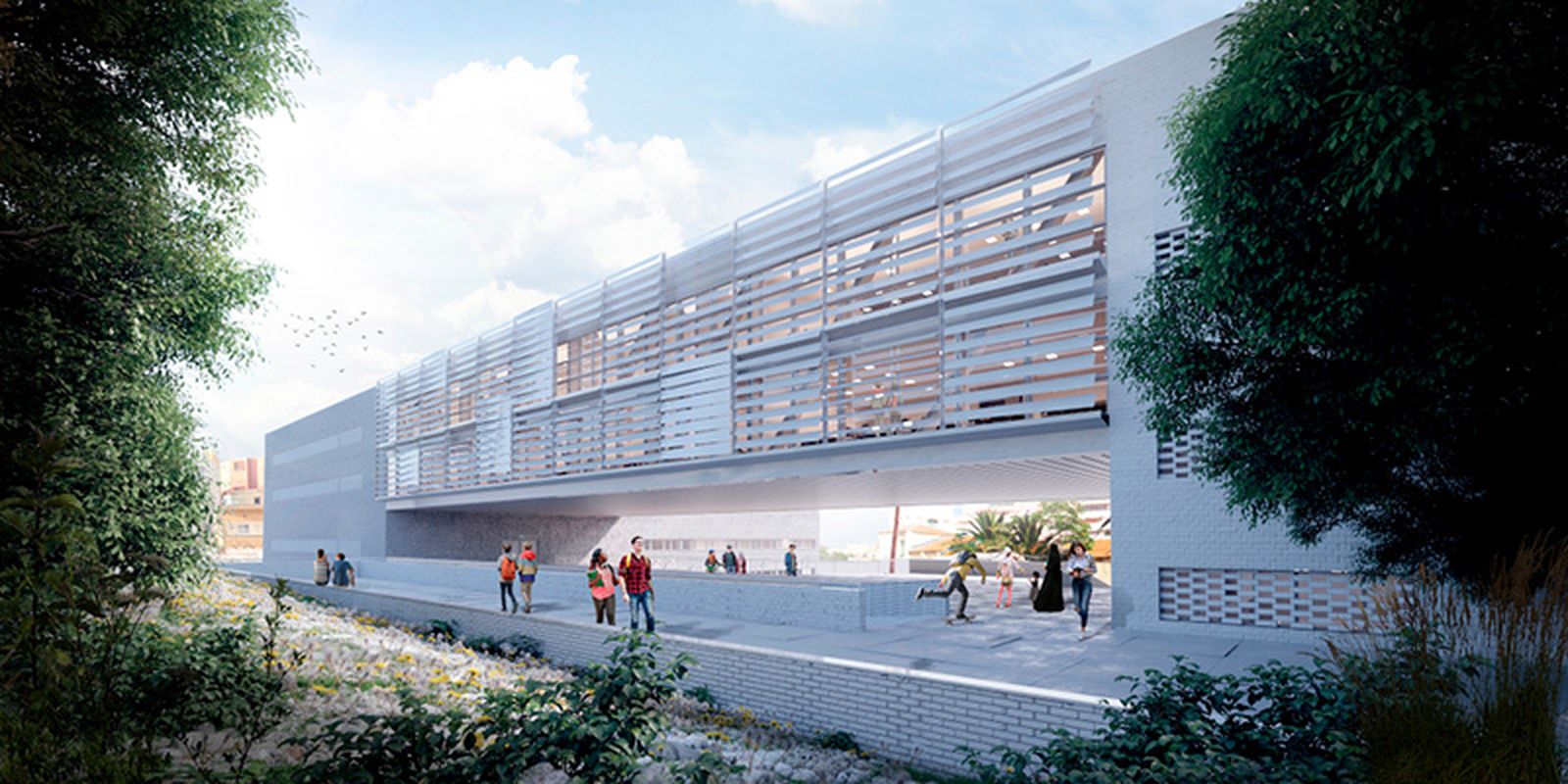 Recreación del futuro centro integrado de El Brull/FOTO MINISTERIO DE EDUCACIÓN
