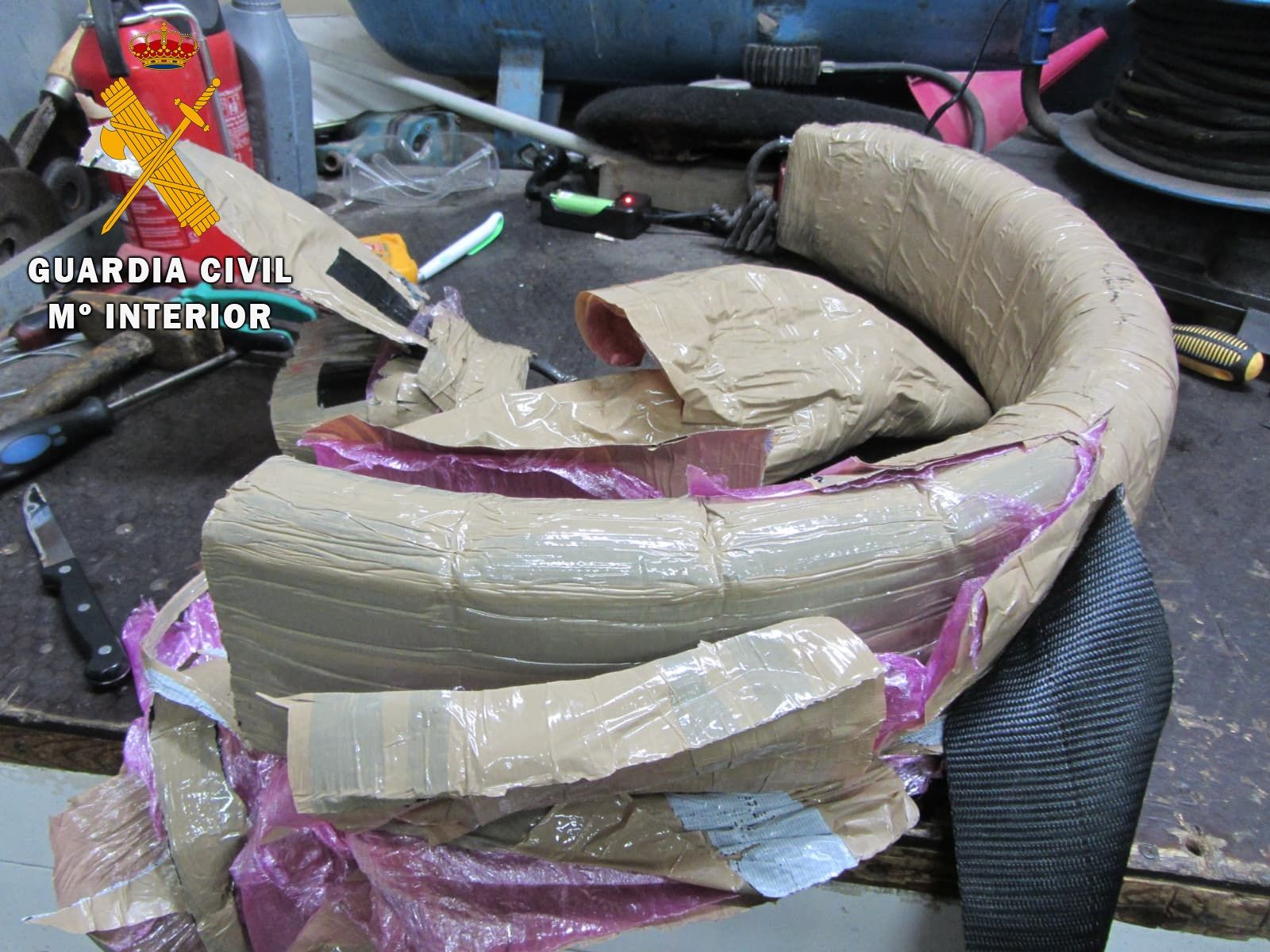 La droga incautada durante la intervención