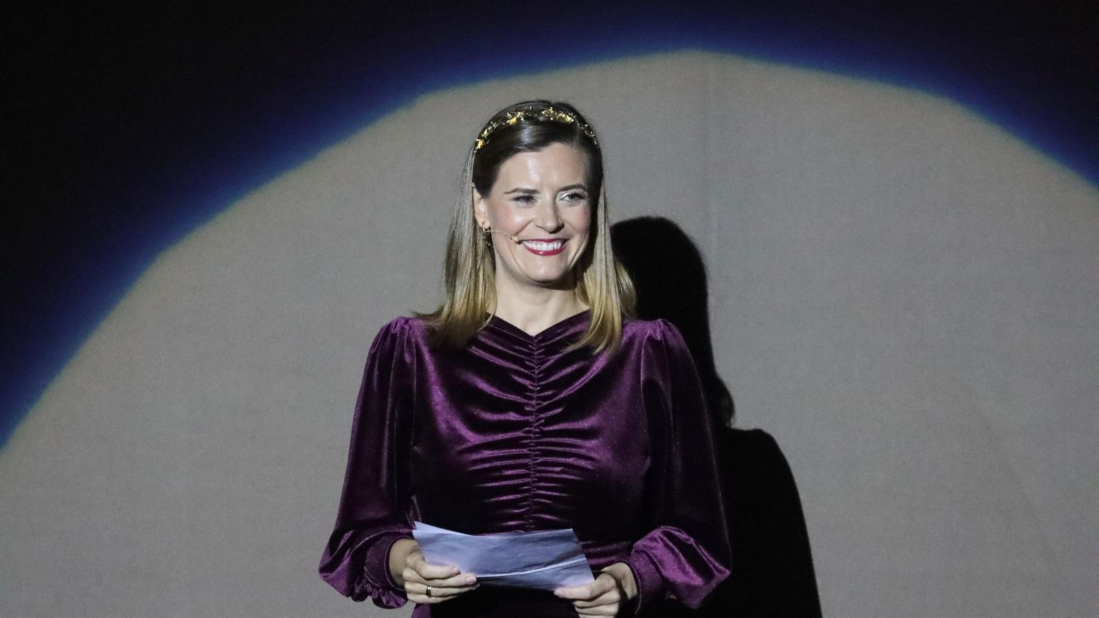 Ana Navas, presentadora del concurso