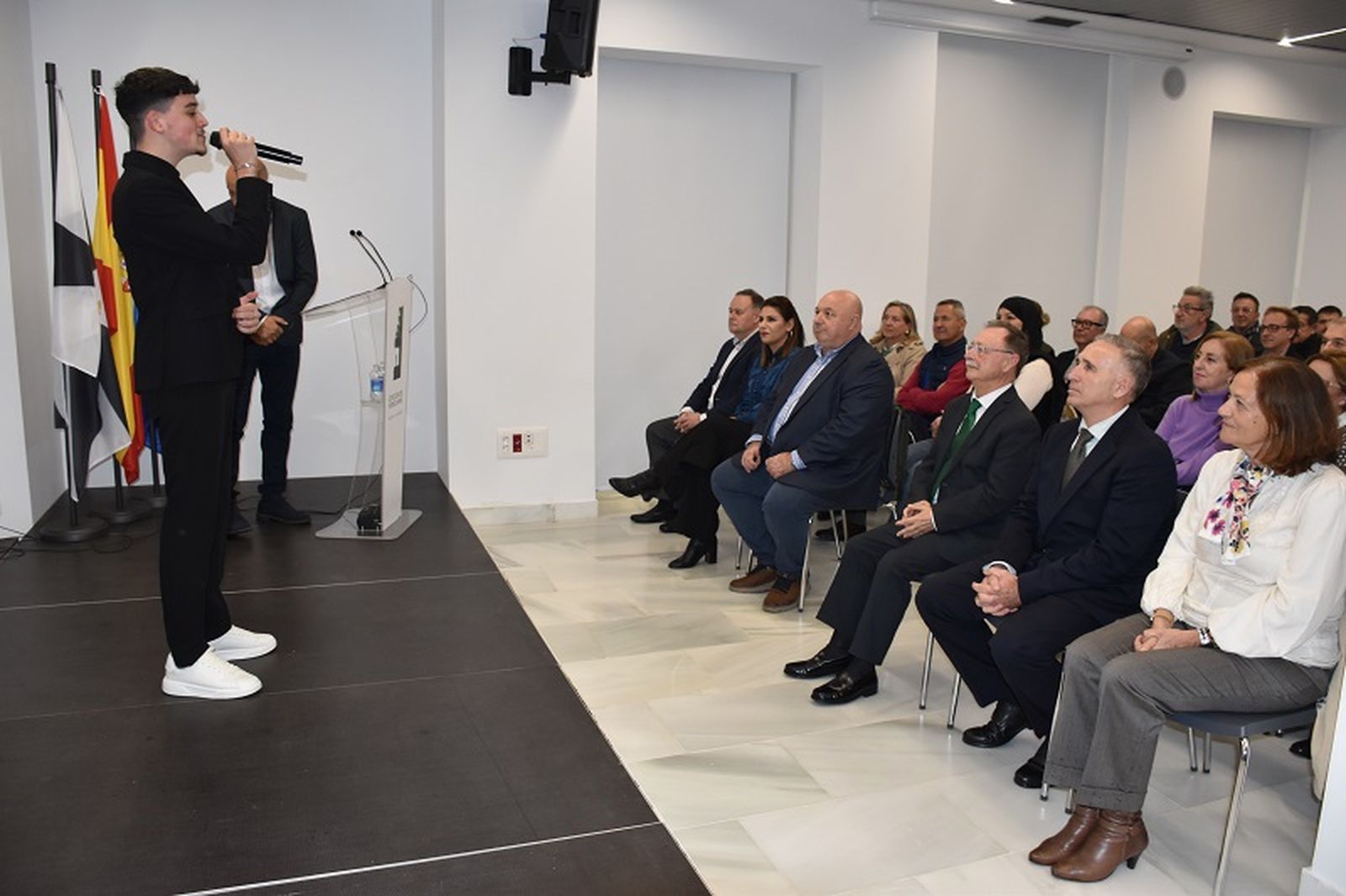 Homenaje en la Estación del Ferrocarril. / FOTO NICOL'S