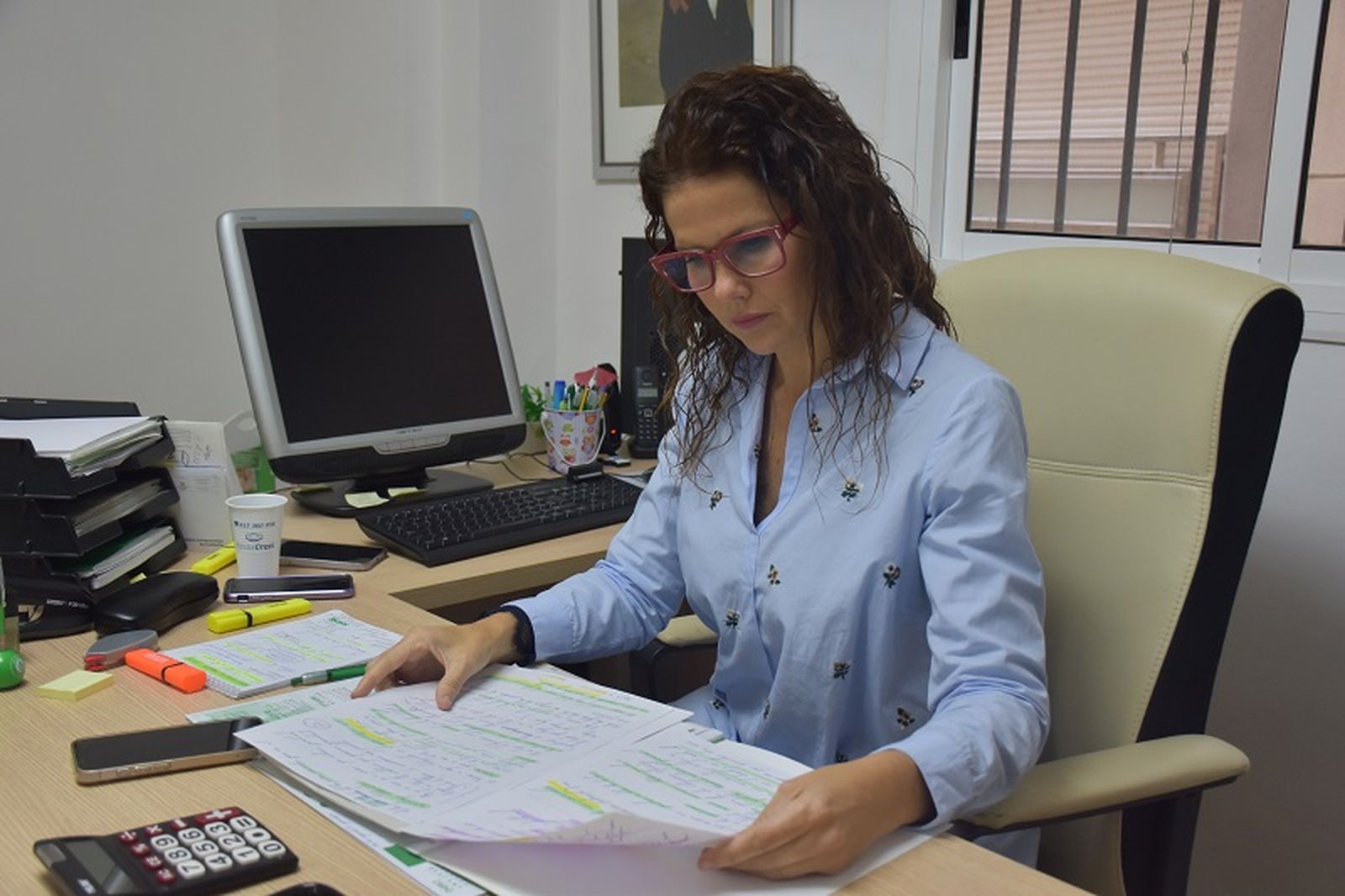 Carolina espera aportar un discurso más "amable" al a veces "politizado" `universo´ sindical. / FOTO G.S.