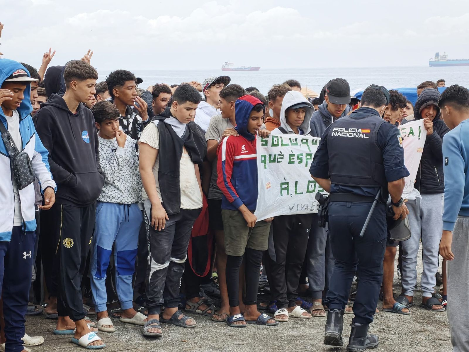 Menores migrantes alzan la voz en el Trampolín y reclaman protección